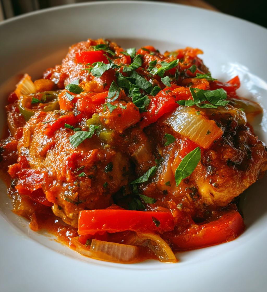 chicken cacciatore hunter style chicken is delicious - detail 1