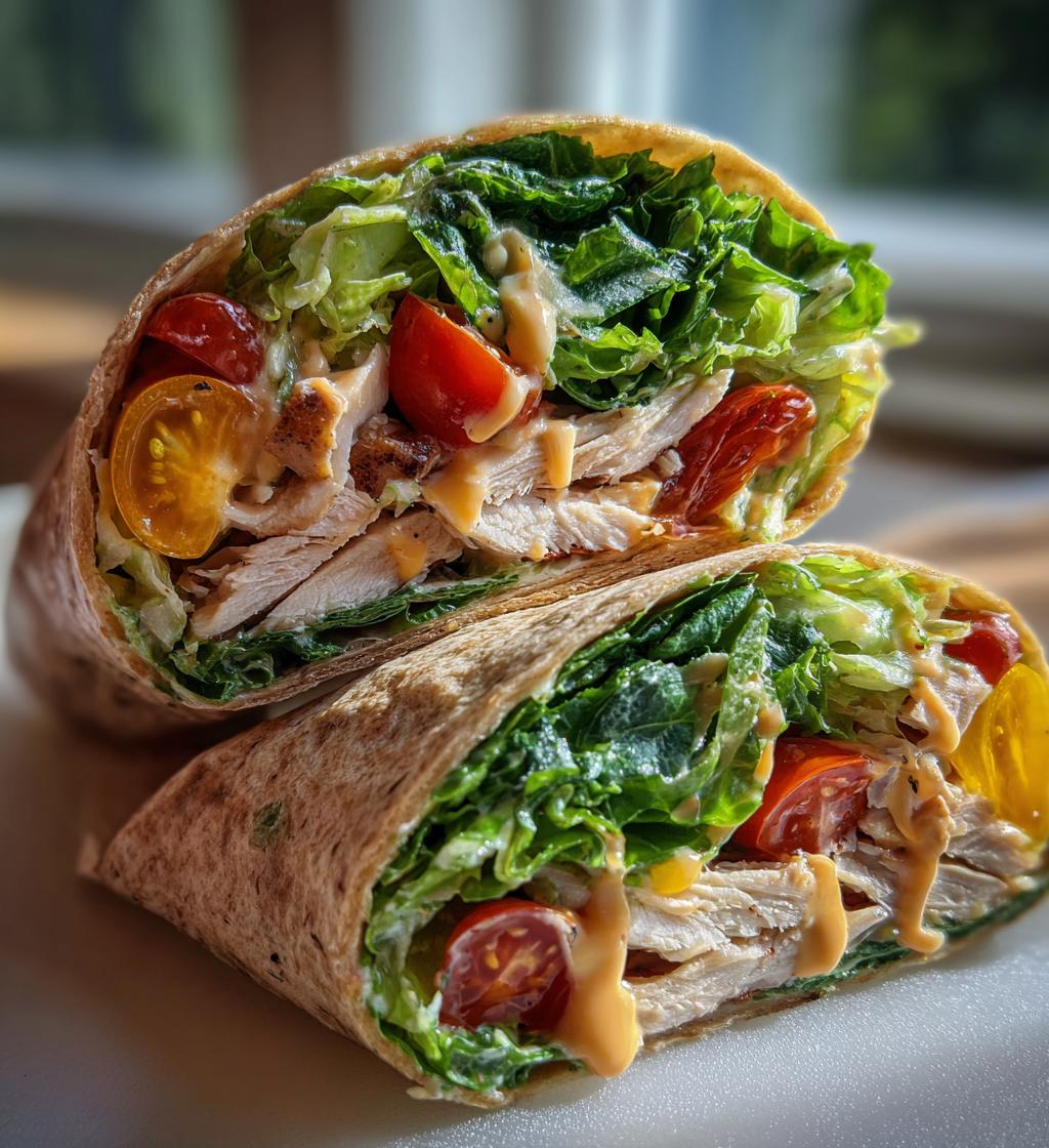 chicken caesar wrap is a delicious and healthy meal
