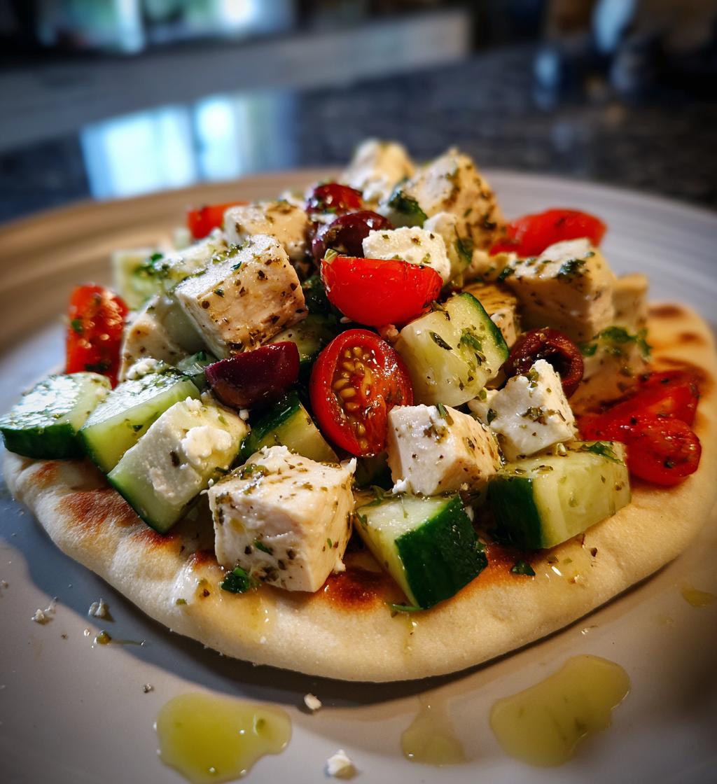 chicken cucumber pita salad recipe - detail 1