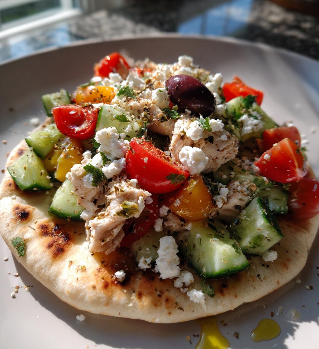 chicken cucumber pita salad recipe