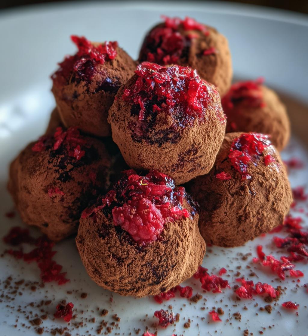 chocolate raspberry truffles recipe
