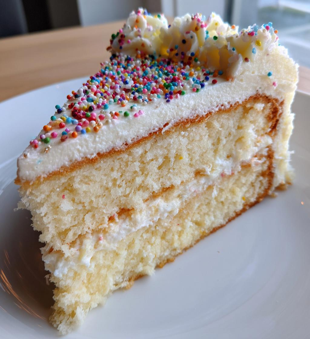 classic vanilla birthday cake is a timeless treat