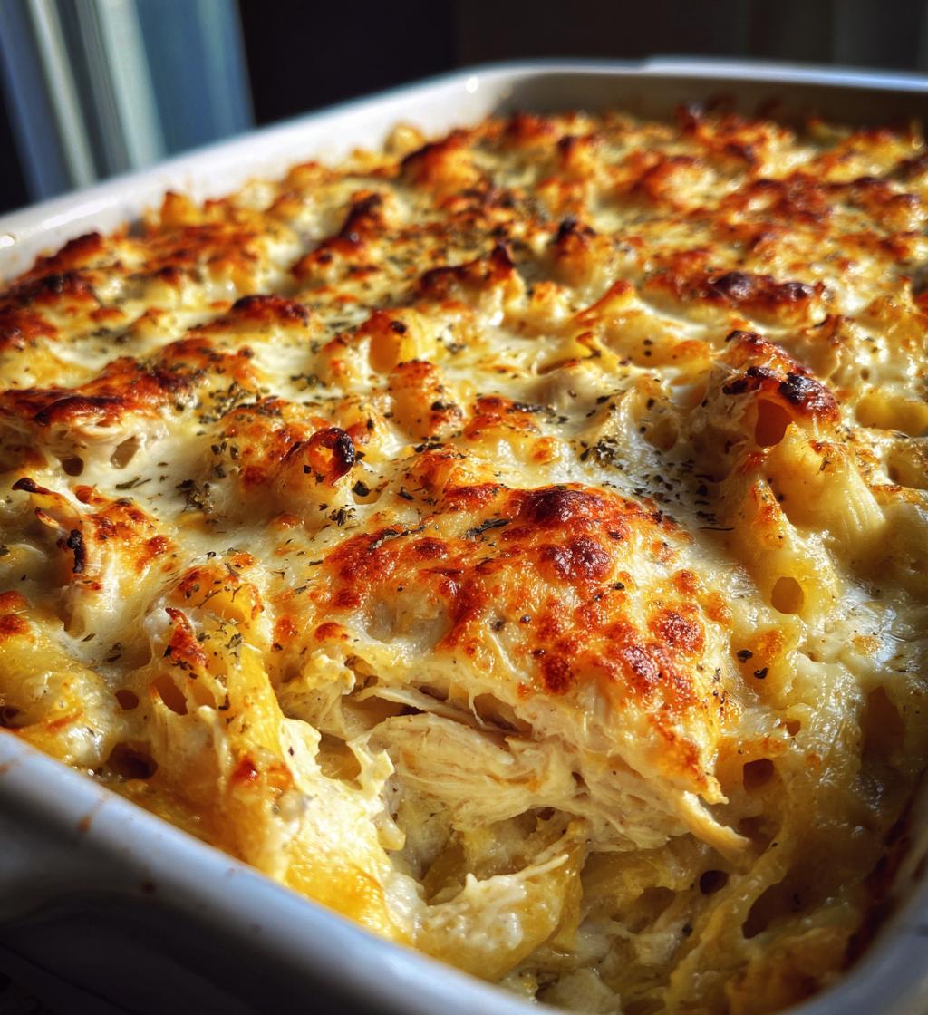 creamy chicken alfredo bake recipe