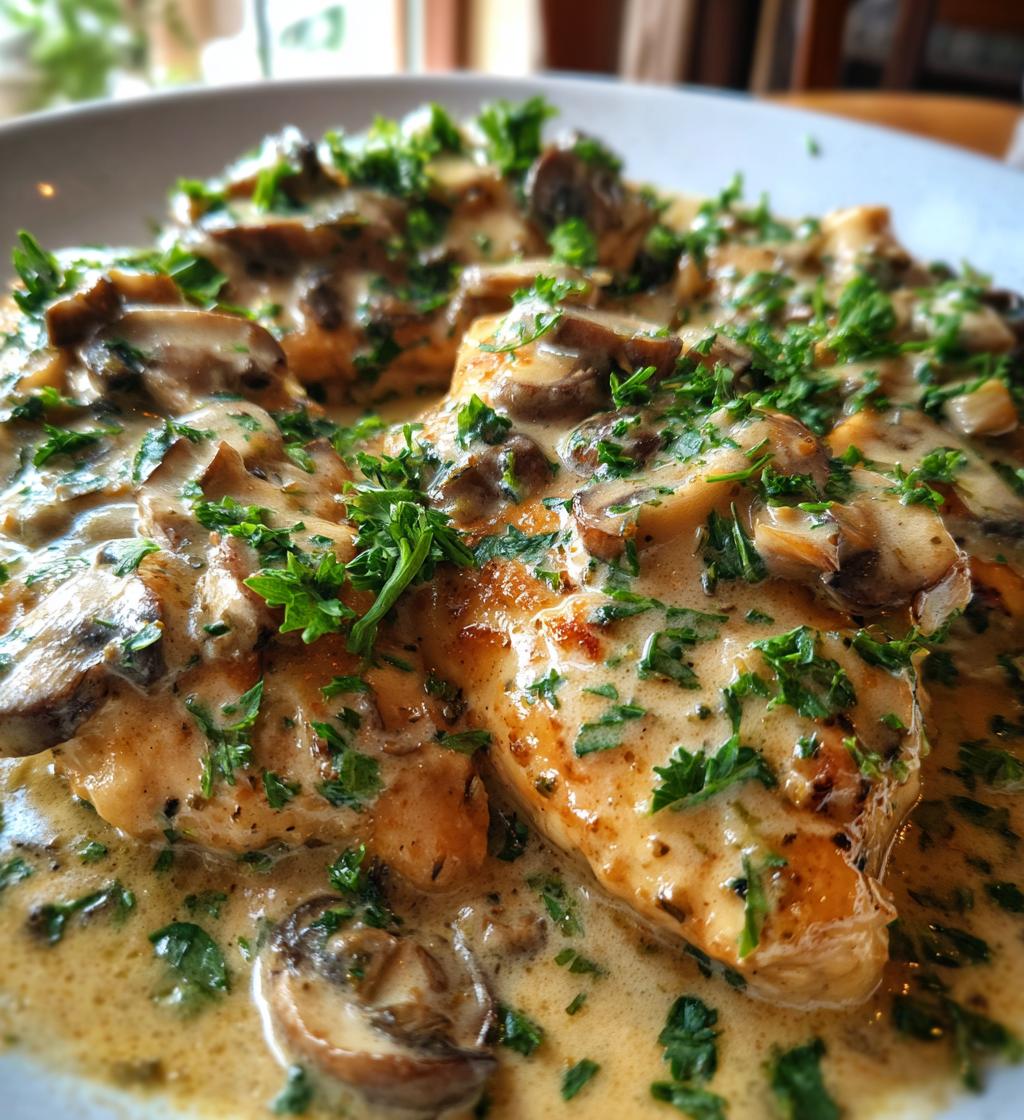 creamy chicken marsala recipe - detail 1