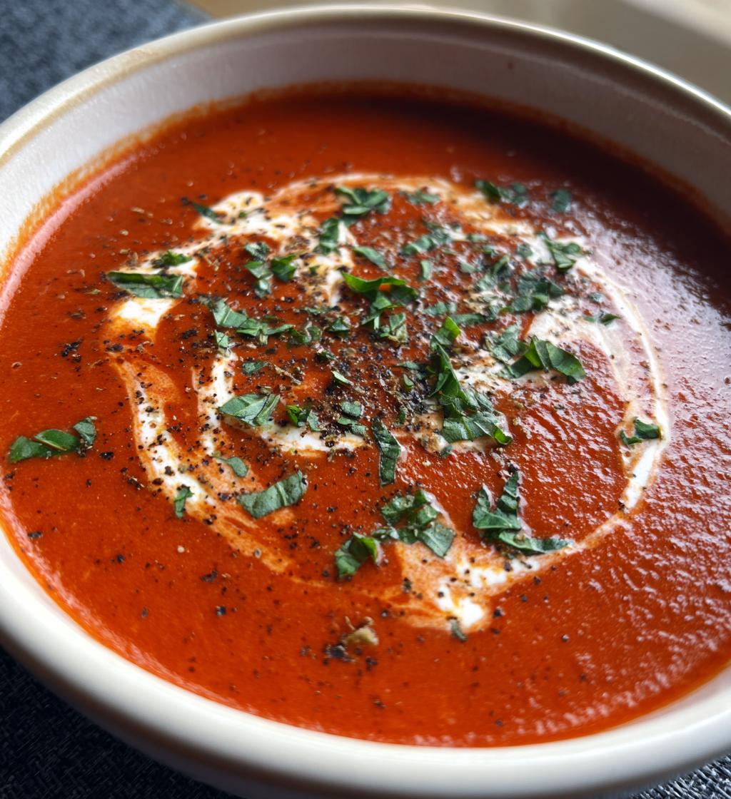 creamy tomato bean soup is a delicious comfort food - detail 1