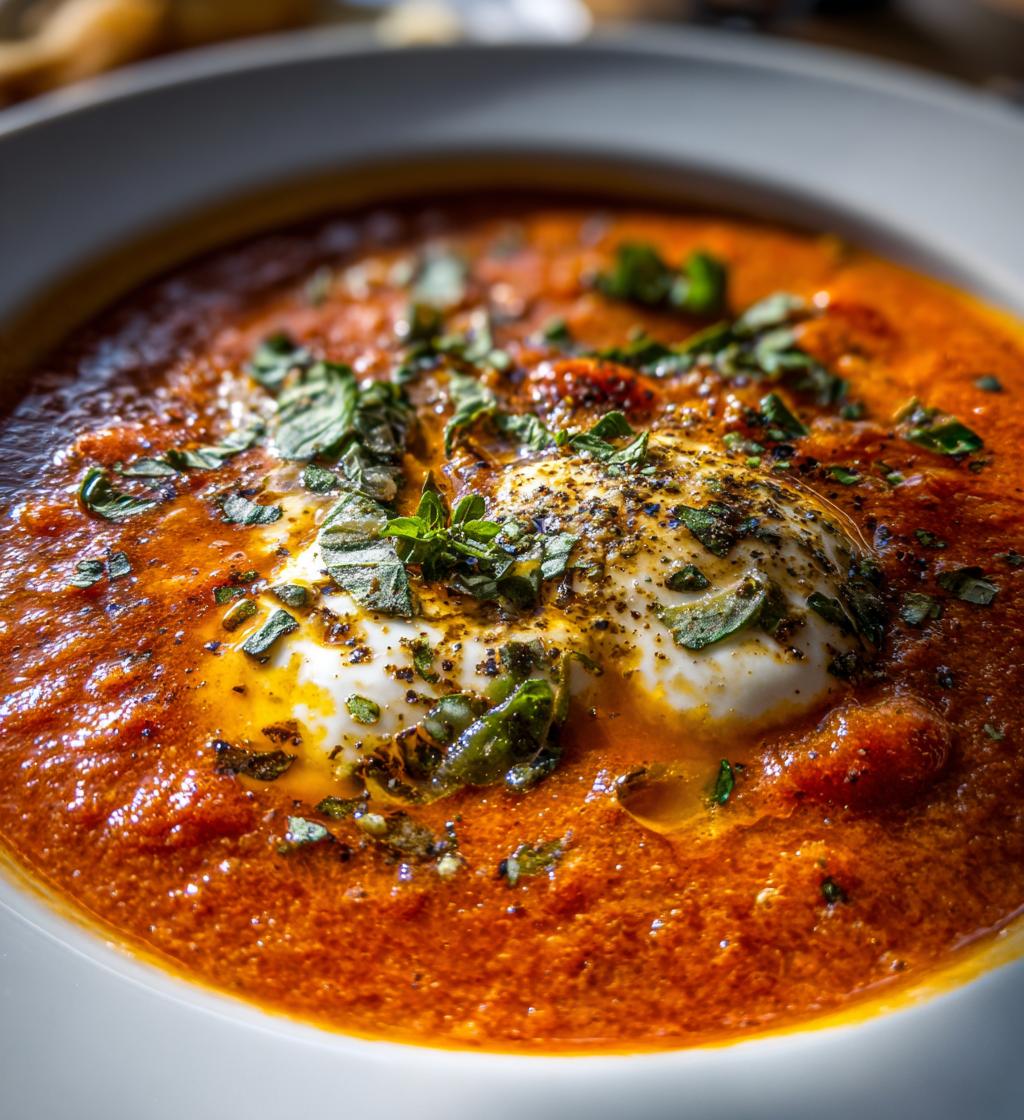 creamy tomato bean soup is a delicious comfort food