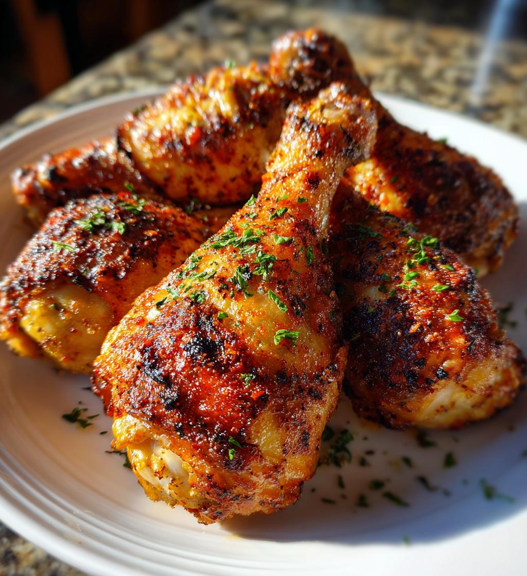 crispiest air fryer chicken legs recipe