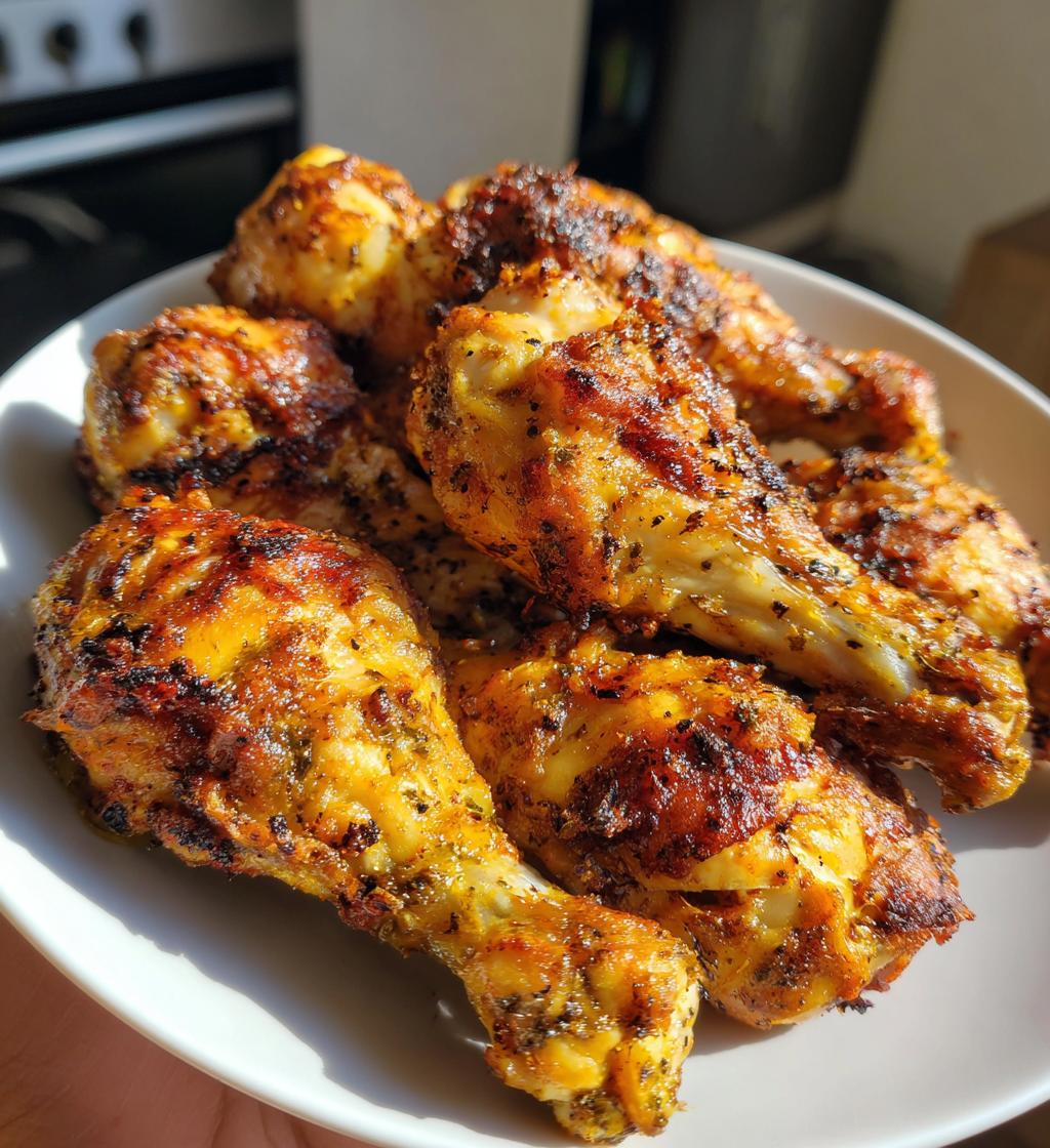 crispy air fryer chicken drumsticks recipe - detail 1