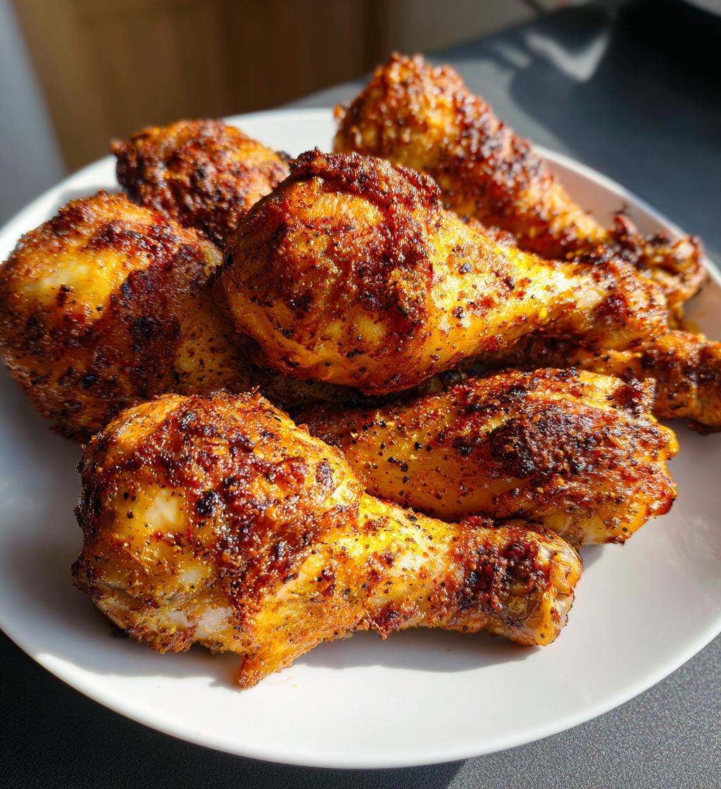 crispy air fryer chicken legs recipe - detail 1