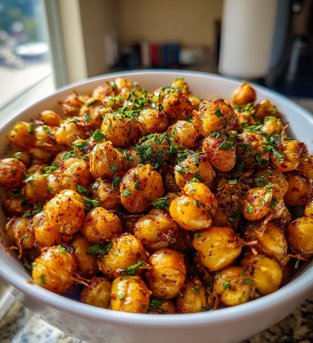 crispy roasted chickpeas recipe