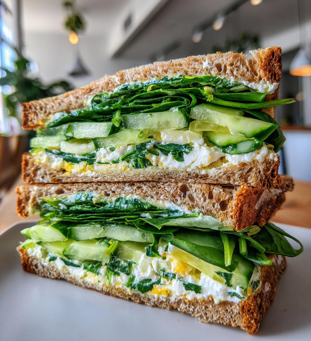 cucumber spinach sandwich salad recipe