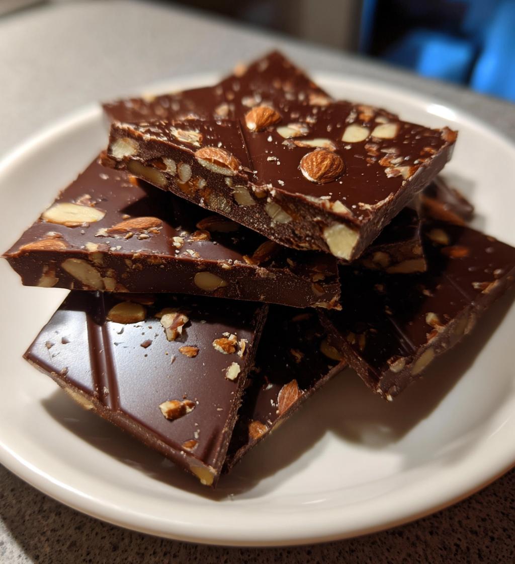 dark chocolate with almonds recipe