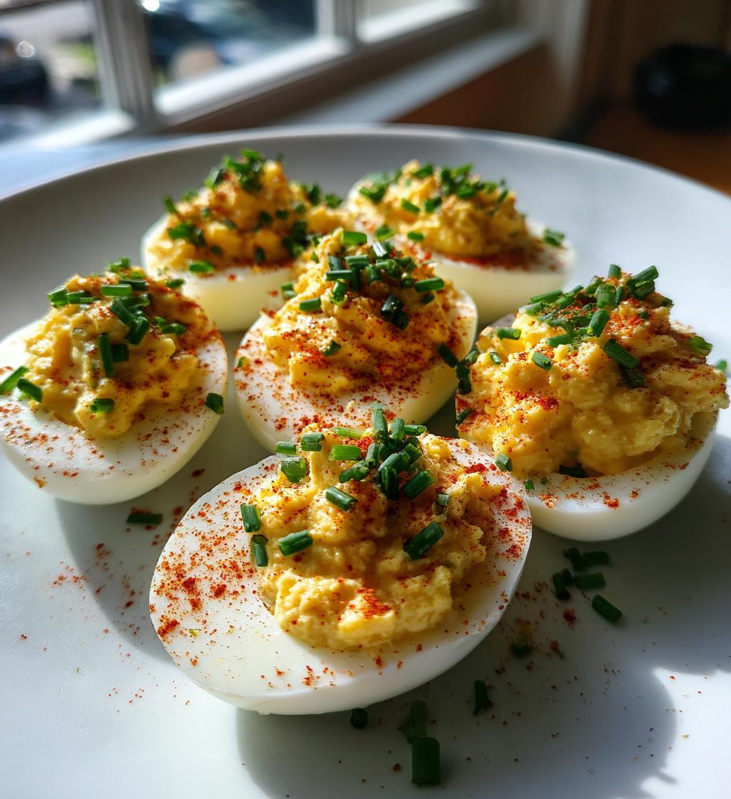 deviled eggs are the perfect party appetizer recipe - detail 1