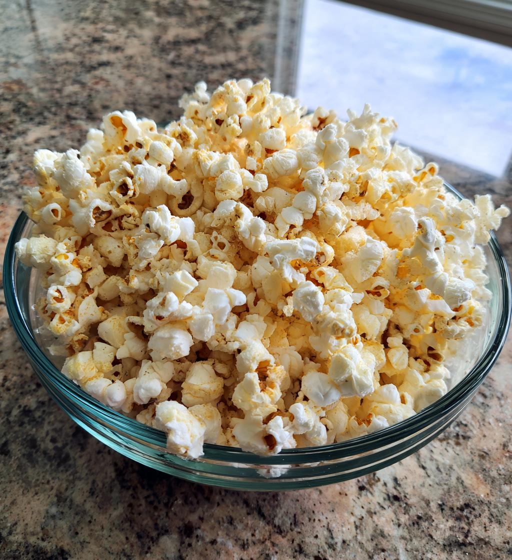 easy air popped popcorn recipe - detail 1