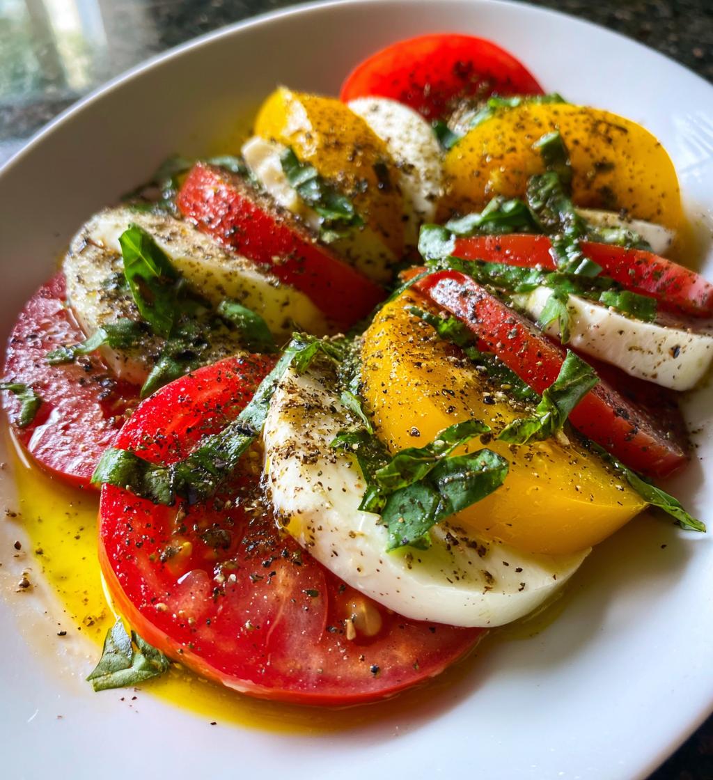 easy caprese salad recipe - detail 1