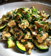 easy chicken mushrooms zucchini recipe