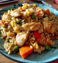 easy chicken rice veggies recipe