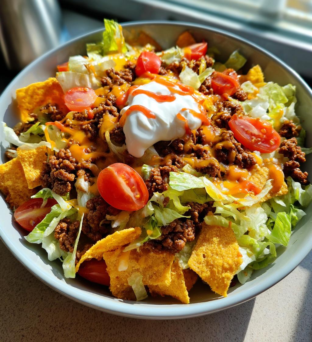 easy doritos taco salad is a delicious meal idea - detail 1