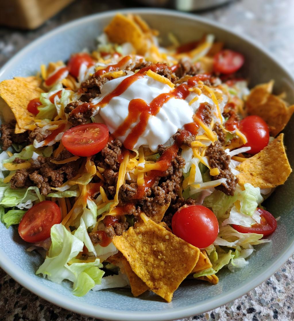 easy doritos taco salad is a delicious meal idea