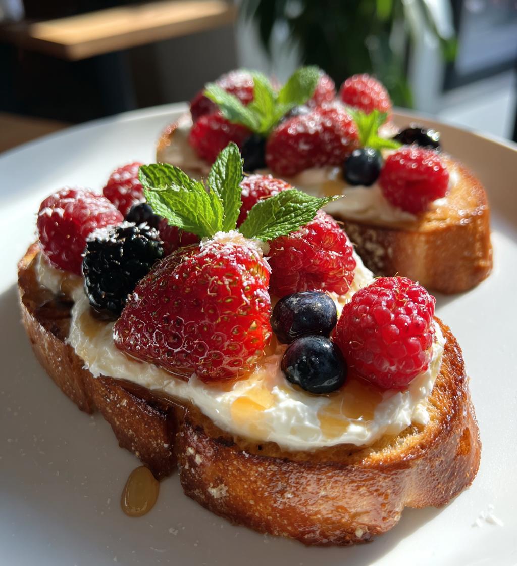 easy whipped ricotta toast for a delicious breakfast - detail 1