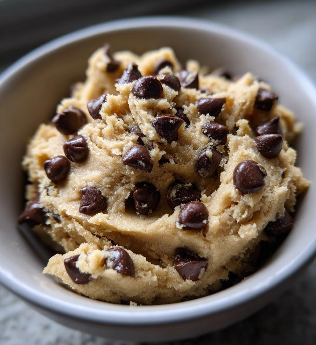 edible chocolate chip cookie dough is a tasty treat - detail 1