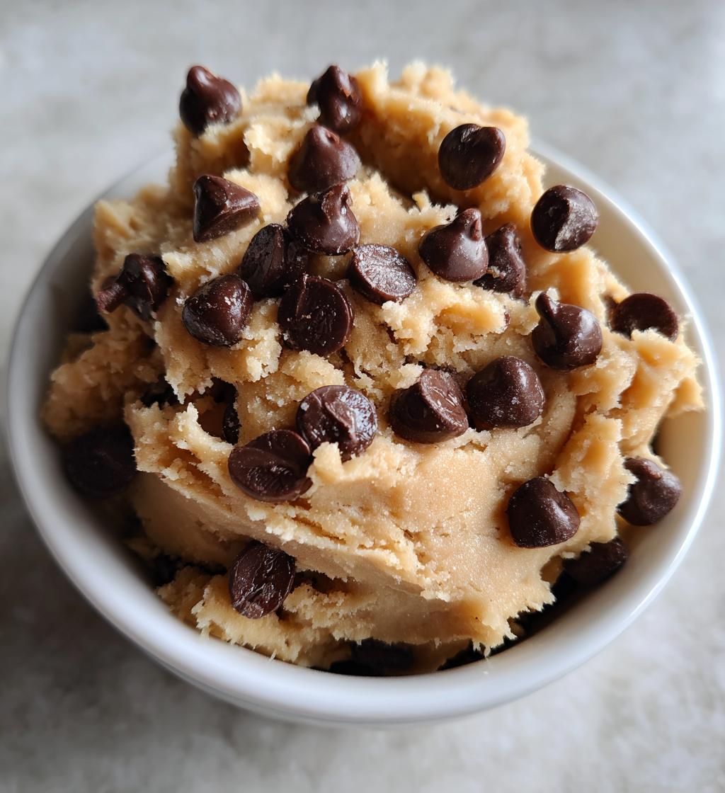 edible chocolate chip cookie dough is a tasty treat