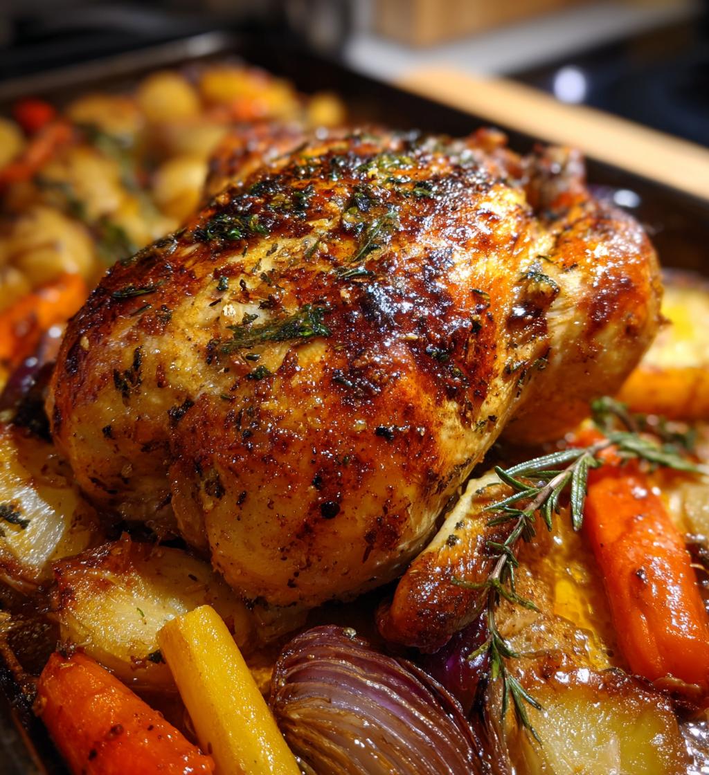 feta brined roast chicken is a delicious dinner option - detail 1