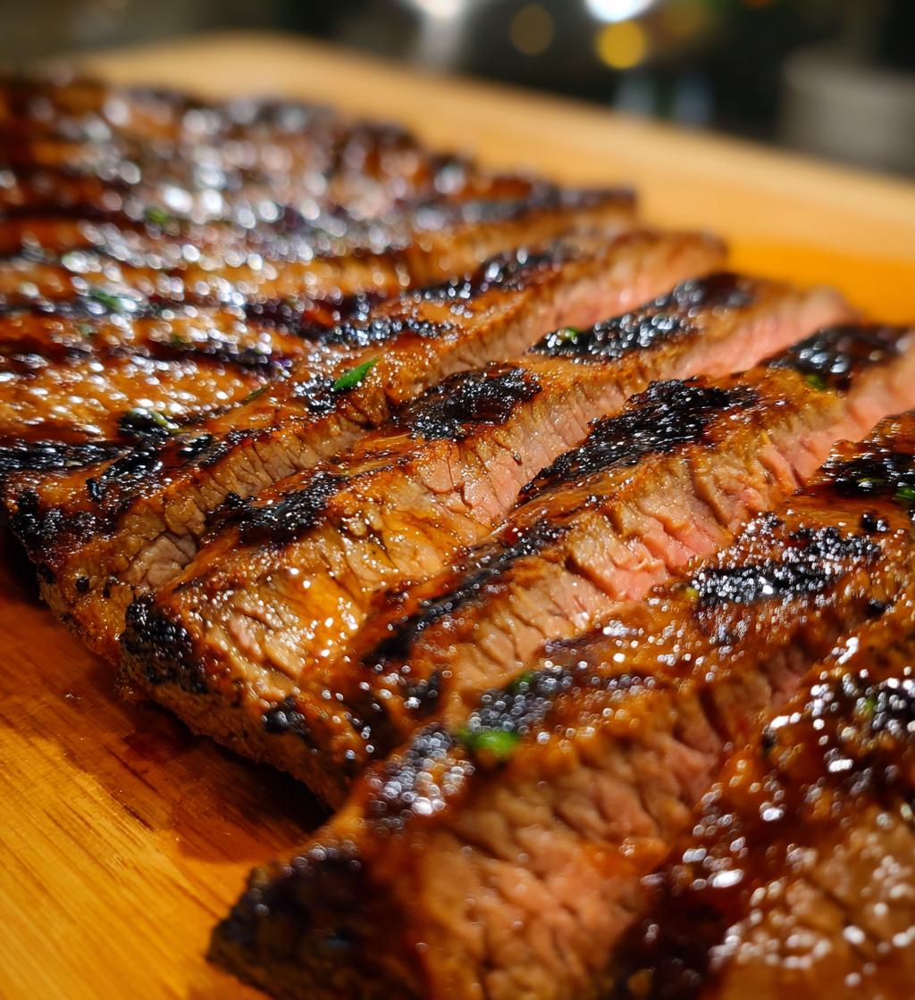 flank steak with soy marinade recipe - detail 1