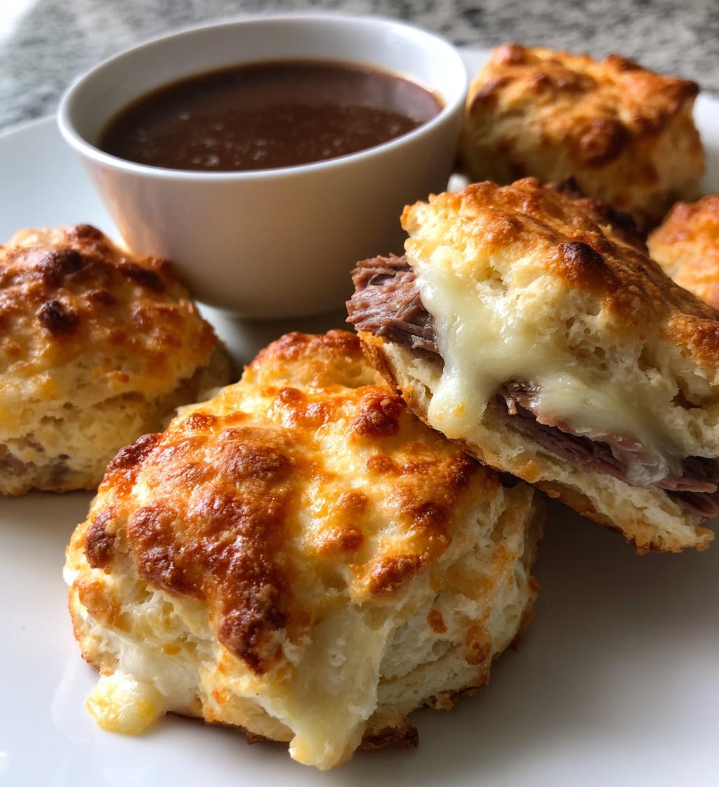french dip biscuits recipe easy cheesy comfort - detail 1