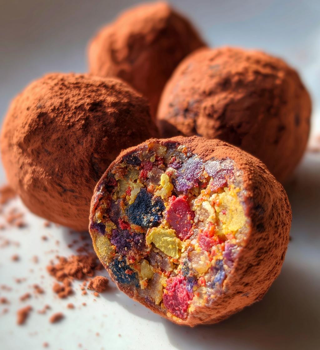 fruity nutty truffles recipe easy dessert