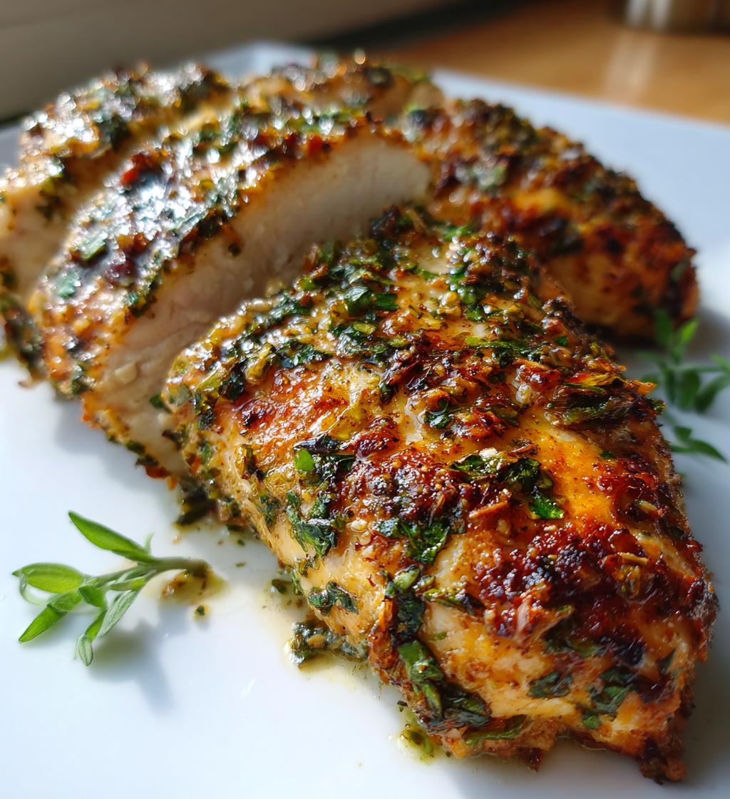 garlic herb chicken breast in air fryer a flavorful delight - detail 1