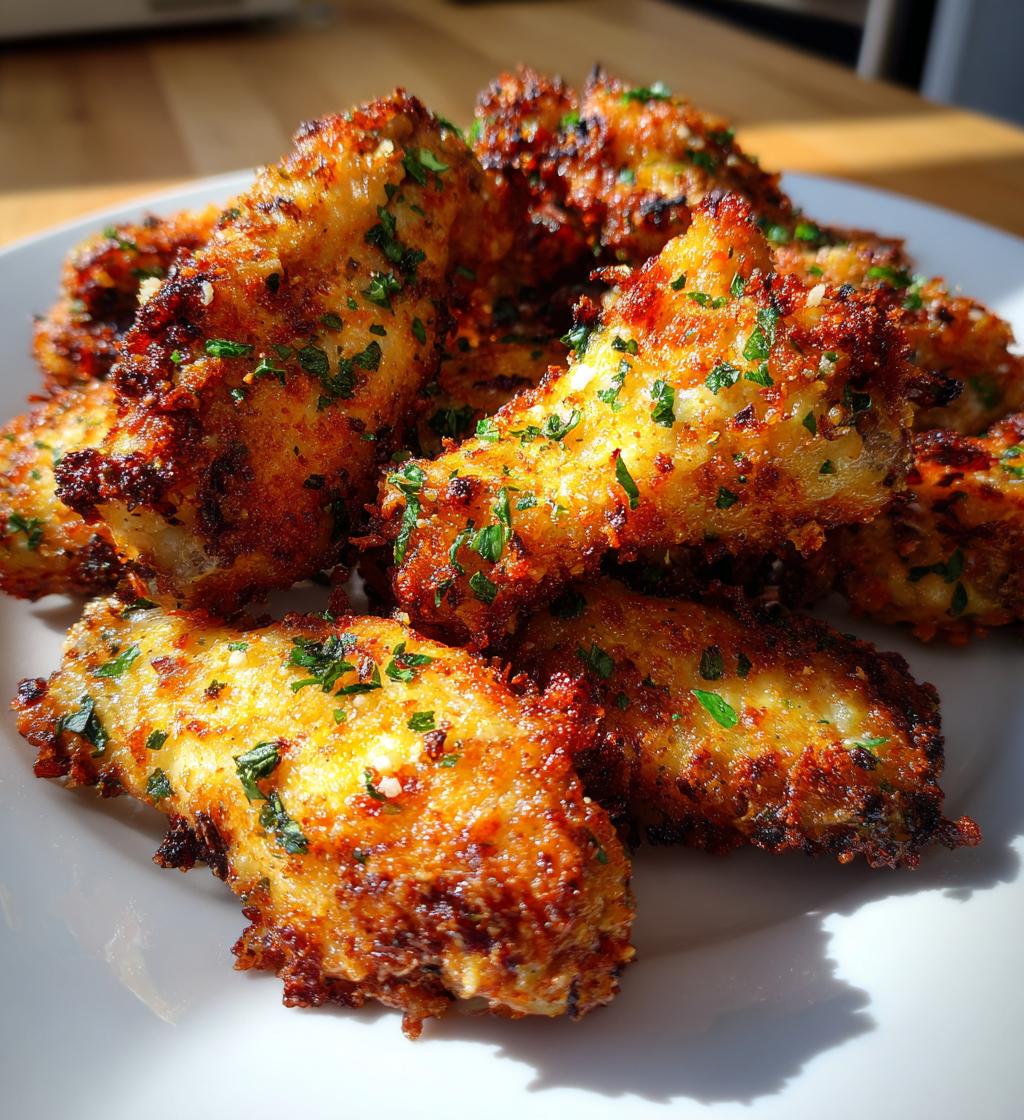 garlic parmesan air fryer chicken wings a must try delight