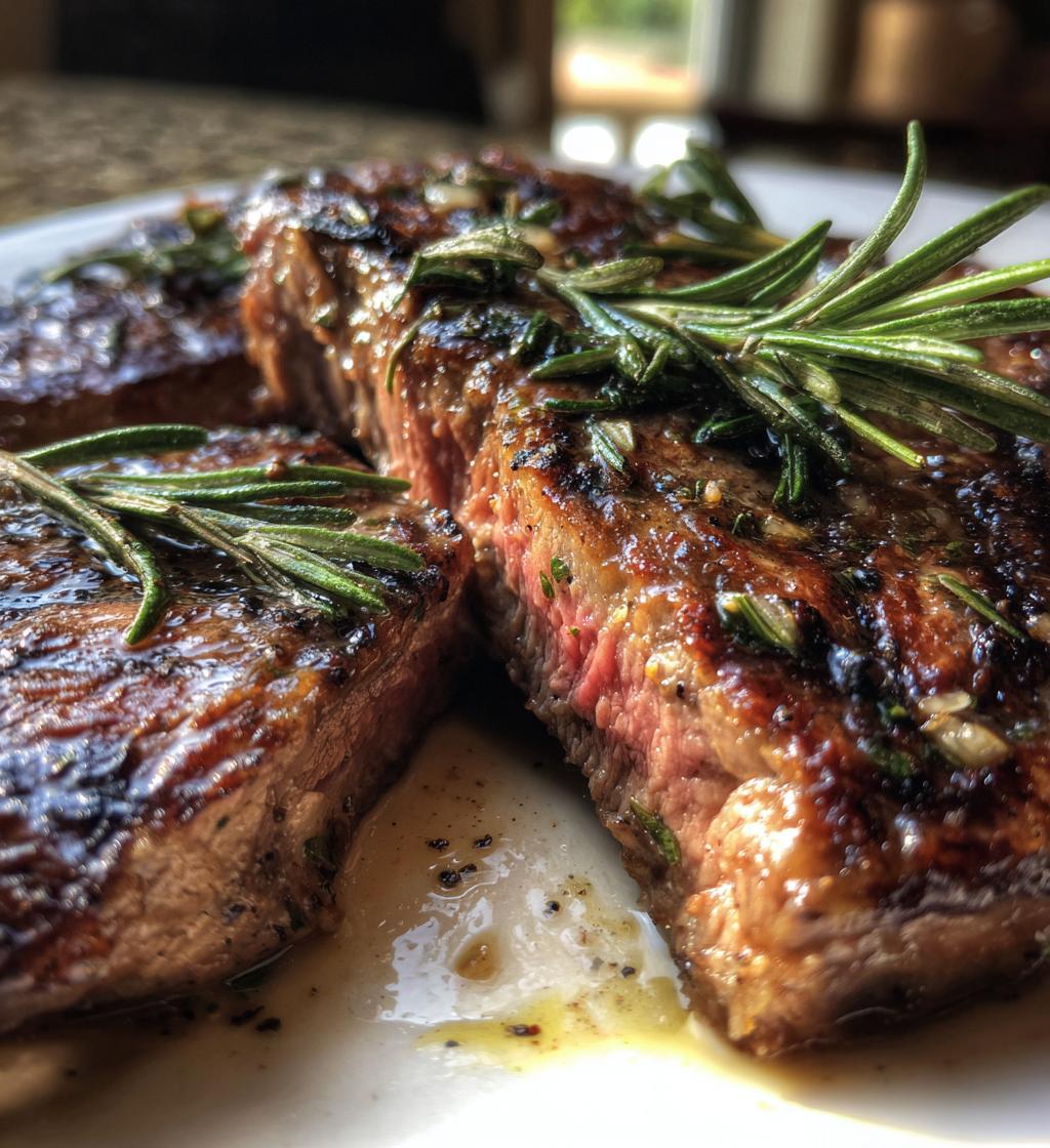 garlic rosemary grilled steak recipe - detail 1
