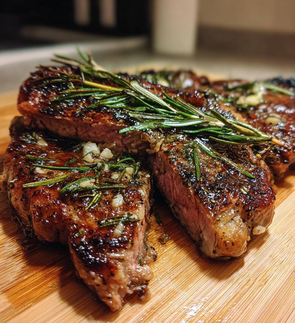 garlic rosemary grilled steak recipe