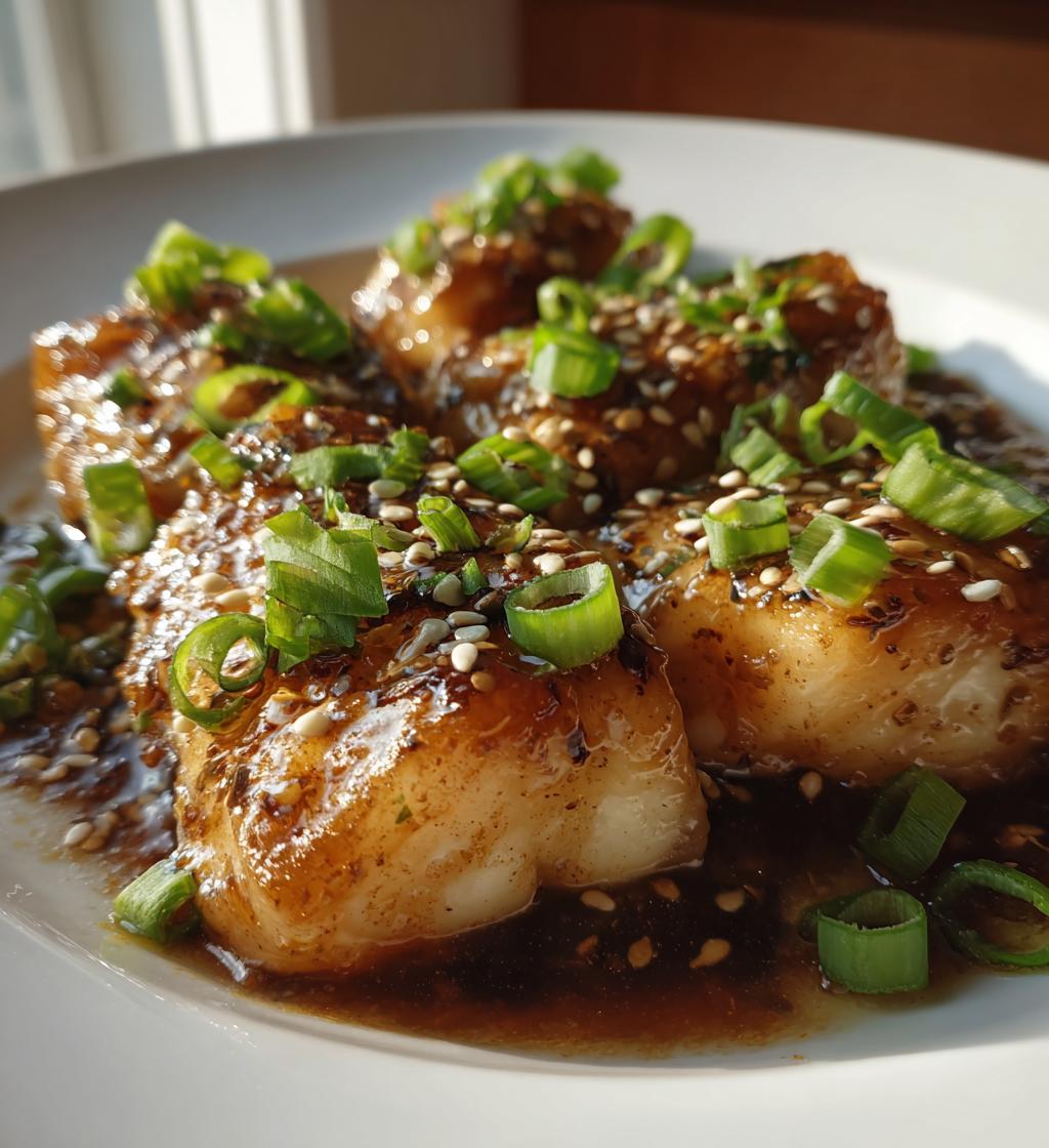 ginger soy glazed cod is a delicious seafood dish