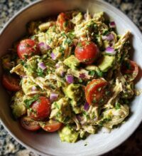 healthy avocado chicken salad is a nutritious choice