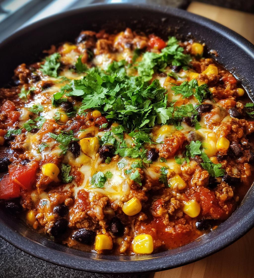 healthy enchilada skillet is a quick dinner idea - detail 1