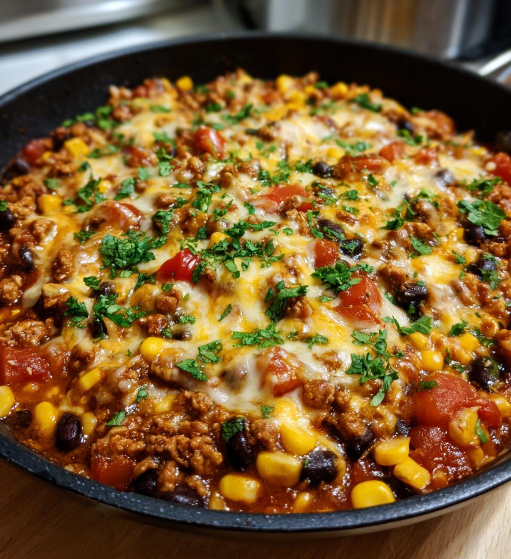 healthy enchilada skillet is a quick dinner idea