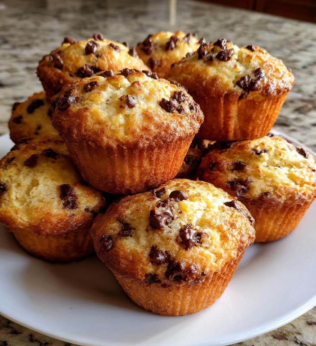 homemade chocolate chip muffins recipe - detail 1