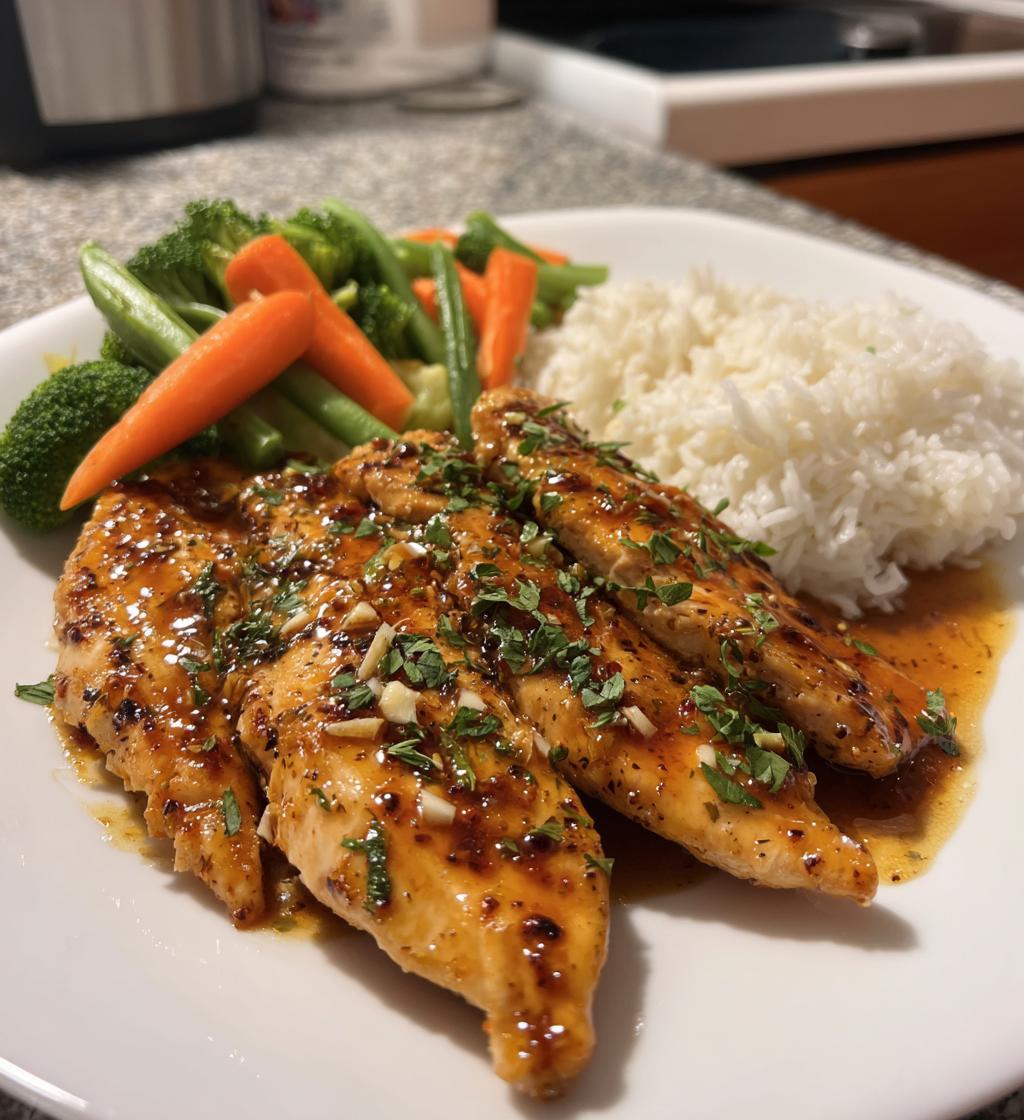 honey garlic chicken breasts are a delicious dinner option - detail 1