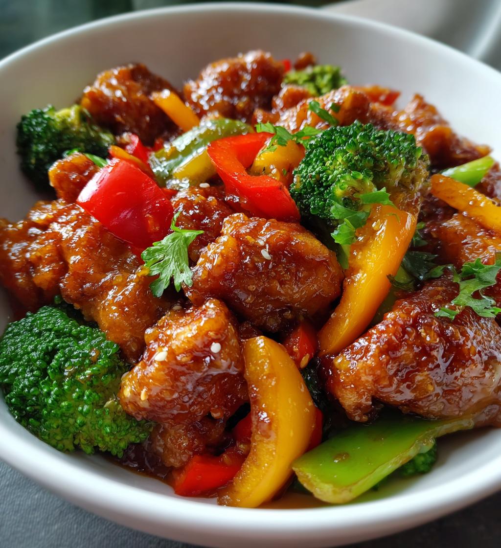honey garlic chicken stir fry recipe - detail 1