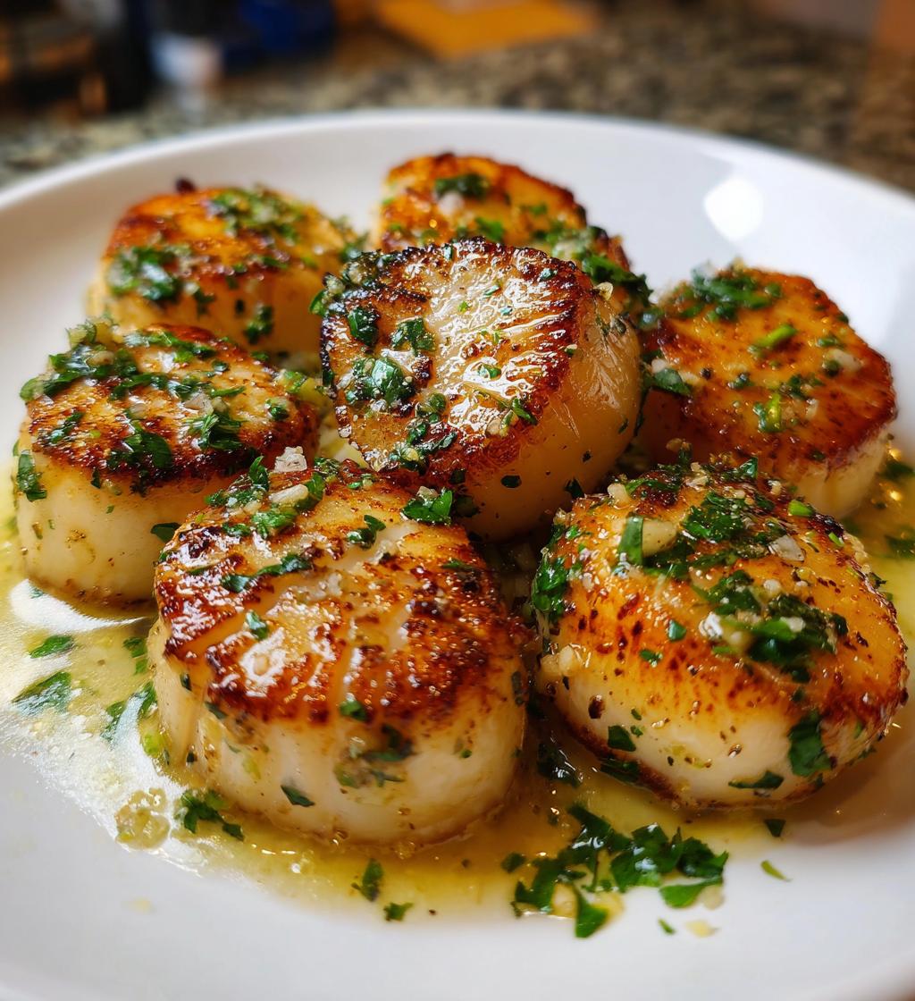 lemon butter scallops are a delicious seafood delight