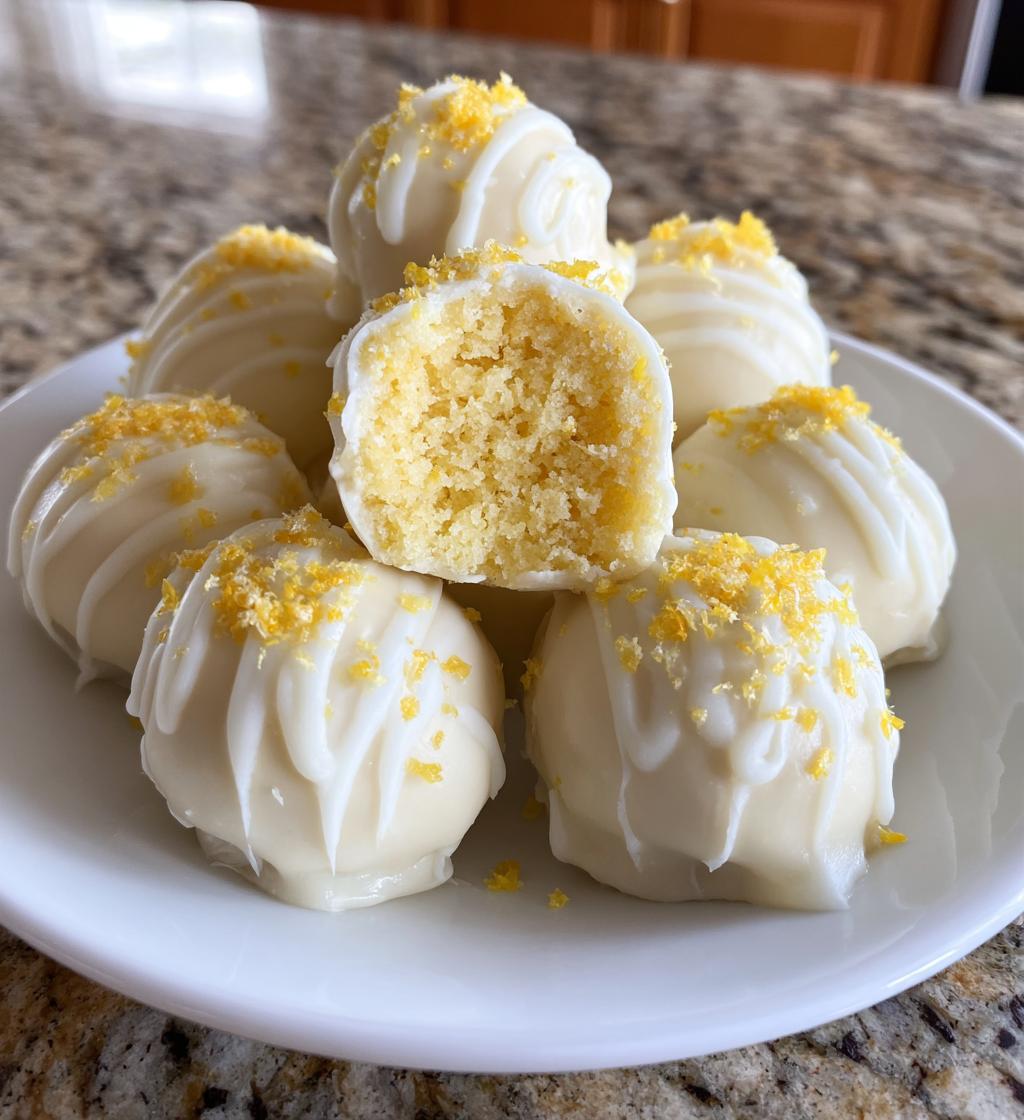 lemon cake truffles recipe - detail 1