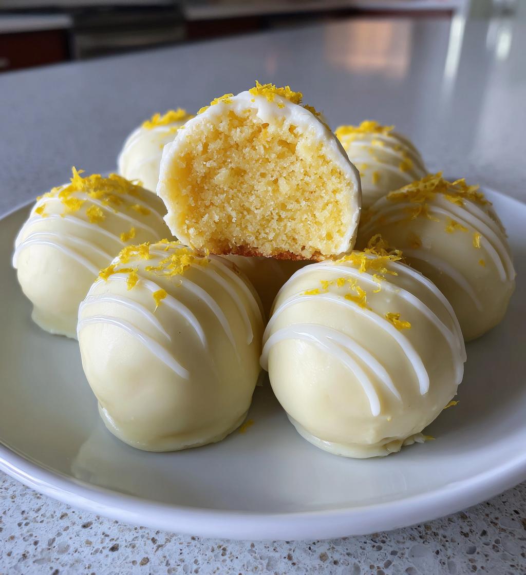 lemon cake truffles recipe