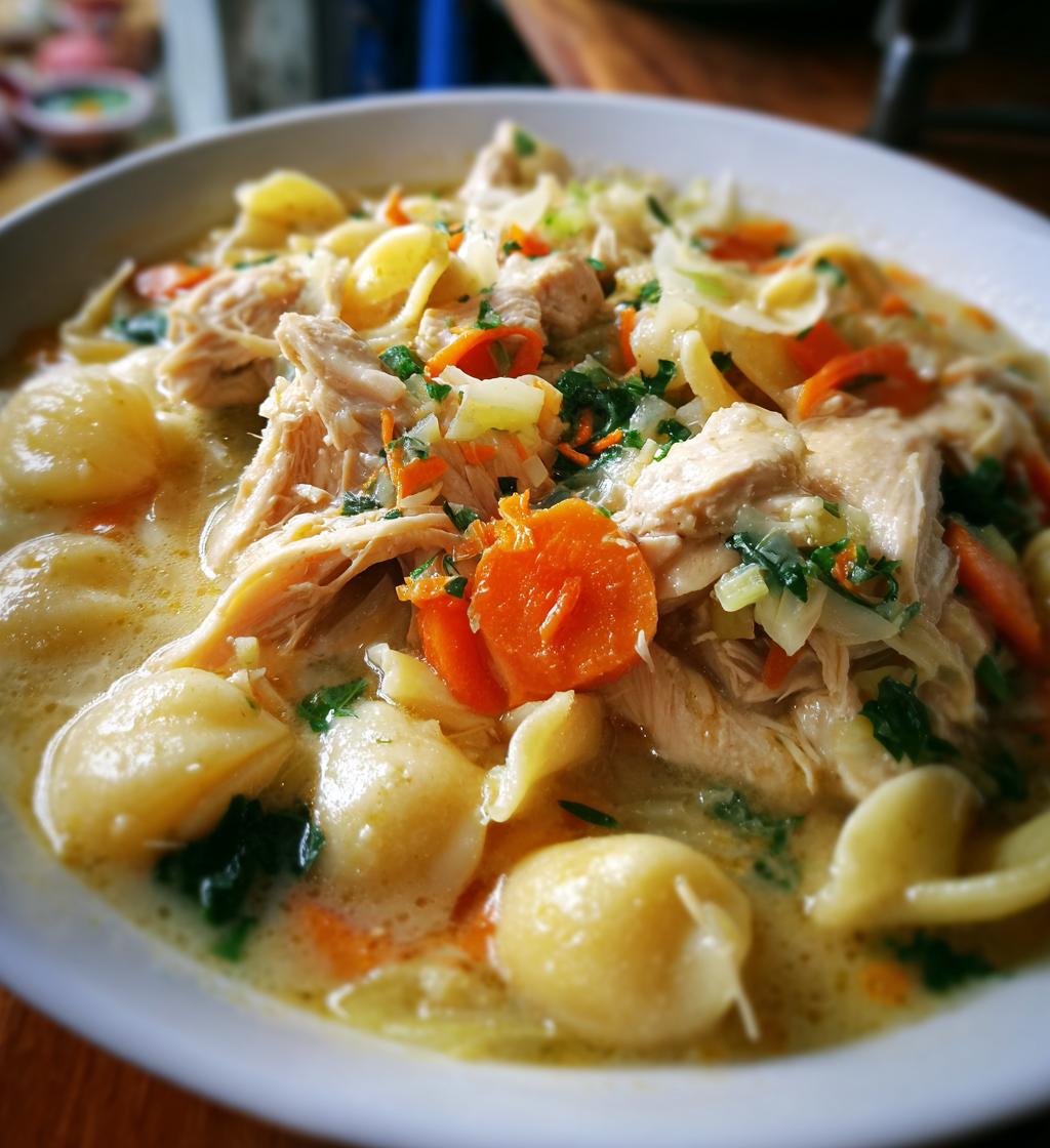 macaroni chicken sopas is a delicious filipino dish