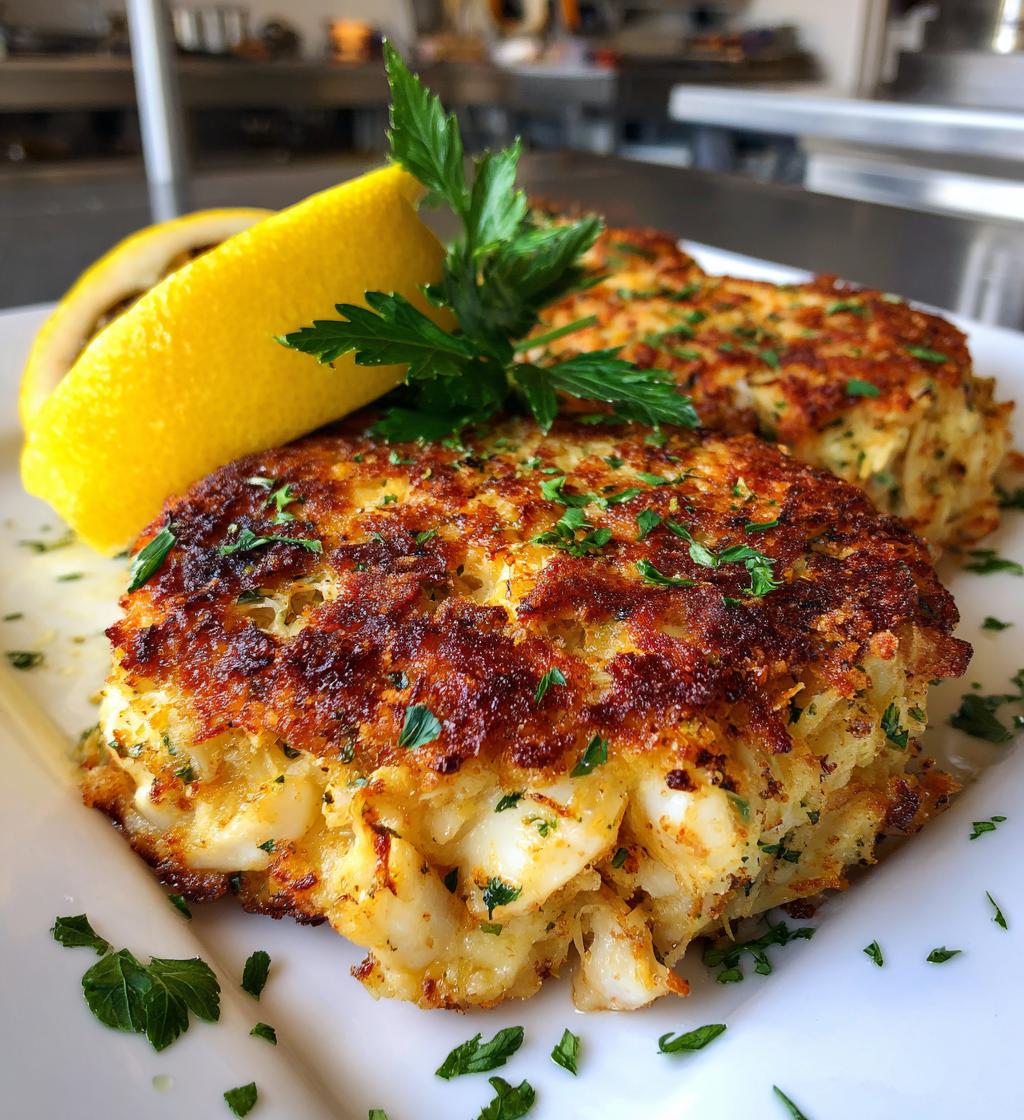 maryland style crab cake is a delicious seafood dish