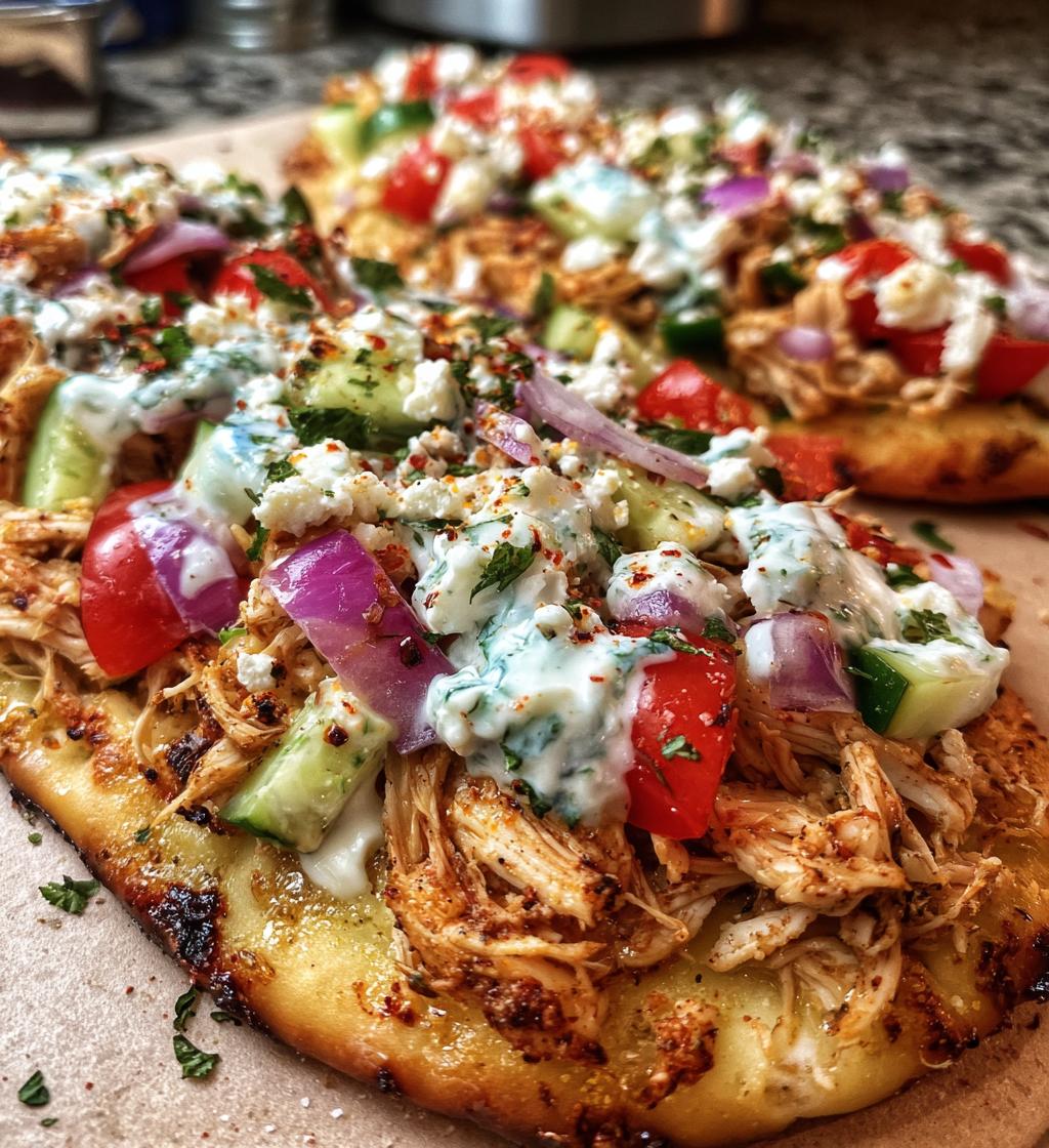 mediterranean chicken and veggie flatbreads a flavorful delight - detail 1