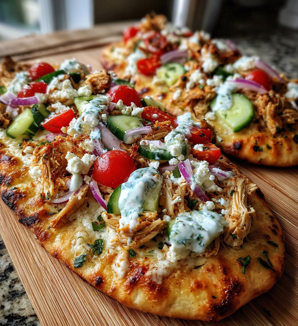 mediterranean chicken and veggie flatbreads a flavorful delight