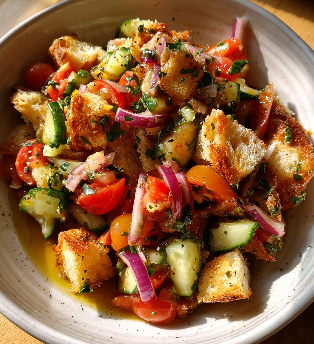 panzanella recipe italian bread salad