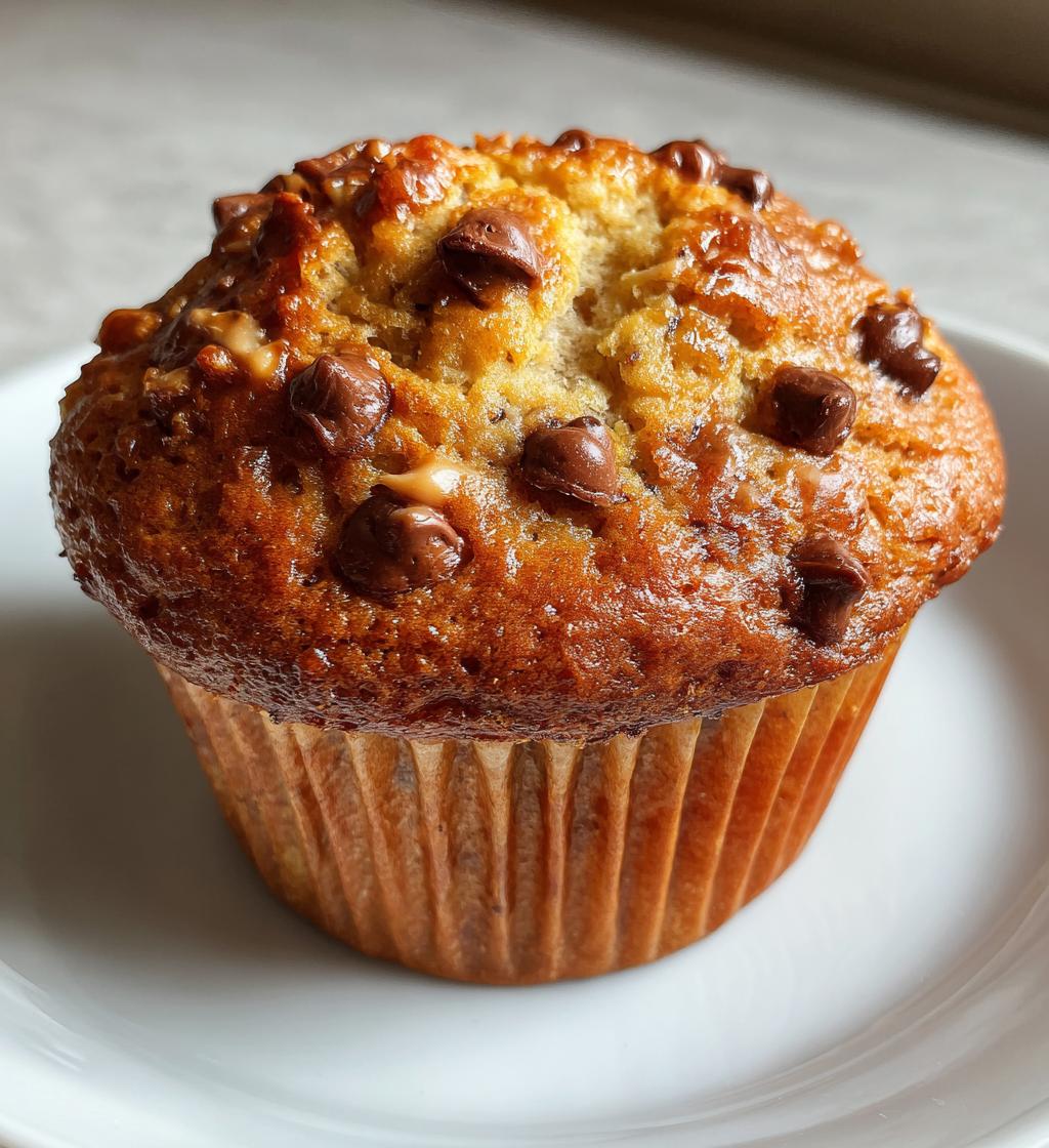 peanut butter banana chocolate chip muffins gluten free dairy free